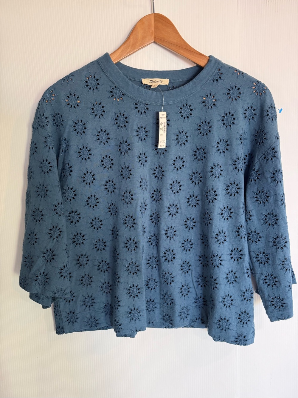 Madewell Floral Eyelet Cotton Shirt